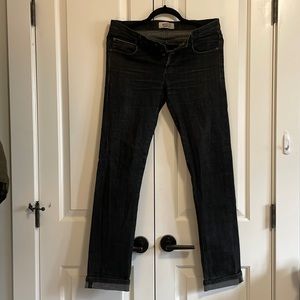 Naked and Famous SuperSkinnyGuy Black x Grey Stretch Selvedge - Size 32